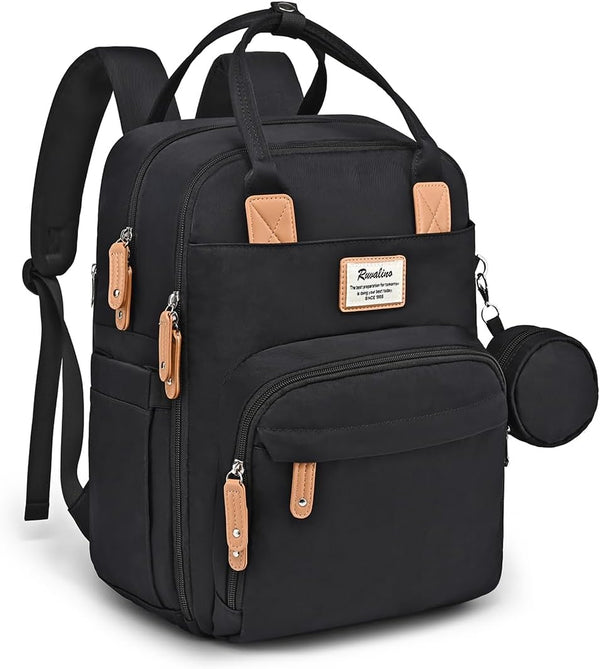 RUVALINO Diaper Bag Backpack, Multifunction Travel Pack Maternity Baby Changing Bags, Large