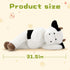 31 Inches, Tezituor Giant Cow Stuffed Animal Realistic Big Stuffed Cow Plush Toy, Large Fluffy Plushie Pillow Gift