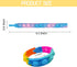IERKEIE 120 Pcs Pop Bracelet Bubble Fidget Toys for Party Favors, Hand Finger Silicone Wristband Bulk for Student