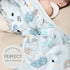 GRSSDER Super Soft Jersey Knit Baby Blankets, Double Layer Receiving Swaddle Blanket 34 x 44 Inches Extra Large for