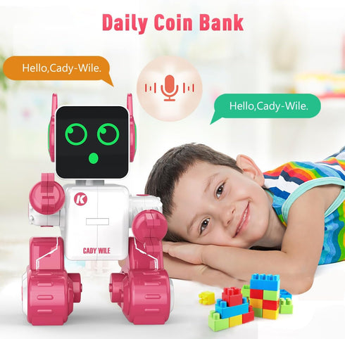 Programming zechuan Robot Toy for Kids, Remote Control Intelligent RC Robot, Suitable for Music, Dancing, Talk, Play