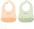 Silicone Bibs for Babies and Toddlers - Adjustable Waterproof Soft Durable Bibs with Large Pocket for 6M+
