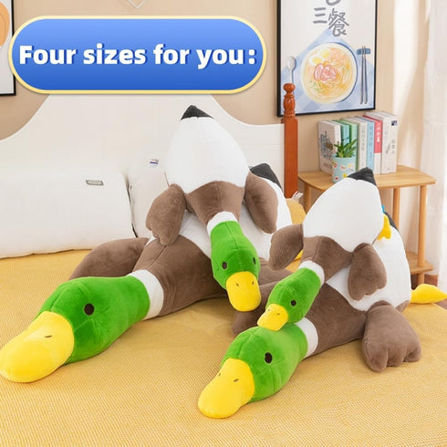 psmacra (39.3) Mallard Duck Plush, Duck Stuffed Animals,Realistic Soft Furry Duck Stuffed Animal Pillow,Cute Toy Gift