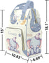 NZOOHY Mommy Backpack Cute Elephant Personalized Diaper Bag with Name Large Capacity Bag Multi-Function Travel for Mom