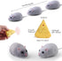 Tipmant Mini RC Mice - IR Remote Control Rat Mouse Animal Prank Joke Toys for Cat Dog Kids, White