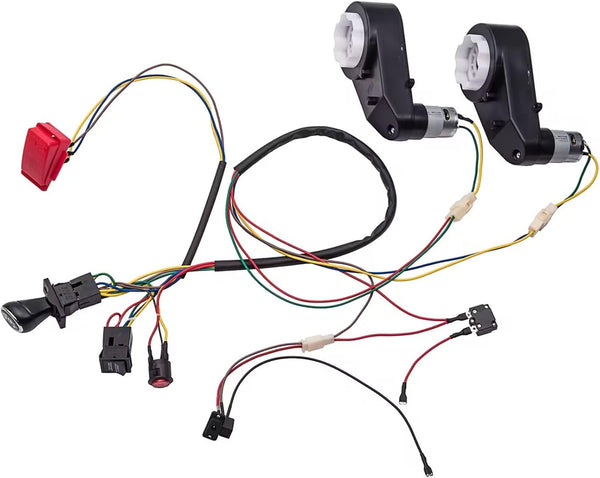 Children Electric Car DIY Accessories, Wires and Gearbox for Self-Made Toy Car Parts
