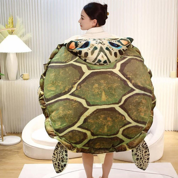 Giant Turtle Stuffed Animal Tortoise Plush Toys Doll - Wearable Turtle Shell