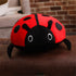 Cute Plush Toy Soft Ladybug Pillow Cushion - Novelty Gift for Children, Red, 65cm/25inch
