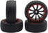 4Pack ShareGoo OD 2.55" 12mm Hex Wheel Rims & Rubber Tires Set for HSP Redcat HPI Tamiya 1/10 RC On-Road Touring Drift