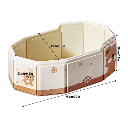 Generic Kids Bath Tub - Infant Soaking Tub, Lightweight Space Saving Basin with Quick Drain Outlet Non Slip Base