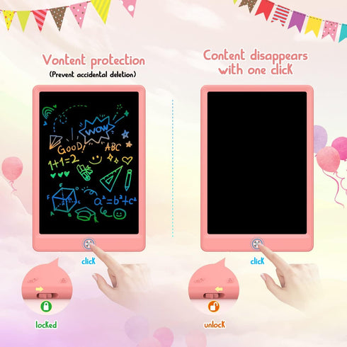 Board,12.5 inch 3 4 5 6 7 8 BUKEBU LCD Writing Tablet Doodle Colorful Drawing Pad,Electronic Drawing Tablet, Drawing