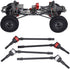 RC Car Drive Shaft, 4 Pcs Hard Steel Front Axle Drive Shaft for SCX10 Remote Control Car Model Accessory Parts