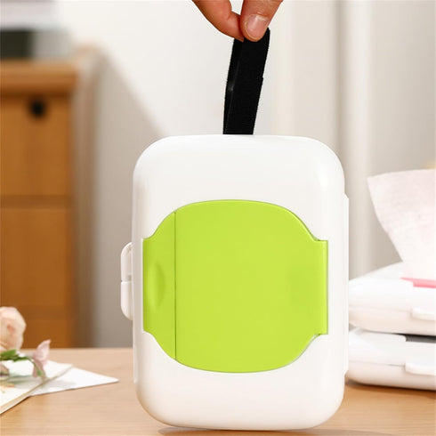 LEYILE Refillable Wipe Holder Reusable Travel Wet Wipe Container Baby Wipe Hanging Box Case Baby Strollers Wipes