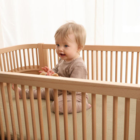 Denmark Super Soft Muslin Fitted Baby Crib Sheets, 100% Organic Cotton, Standard Size for 28'' x 52'' Crib Mattress