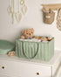 Blissful Diary Baby Diaper Caddy Organizer, Stylish Nursery Storage Basket for Baby Shower, Newborn Essentials - Sage