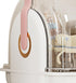 Pink Baby Bottle Organizer with Lid and Drainer