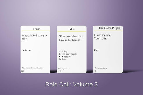 2) CP TIME Role Call: Blackbuster Edition - Movie Trivia Game for Adults, Black Culture Games, Family Fun, Great