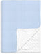 Baby Blankets for Boys, Soft Nursery Minky Blankets with Muslin and Dotted