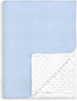 Baby Blankets for Boys, Soft Nursery Minky Blankets with Muslin and Dotted