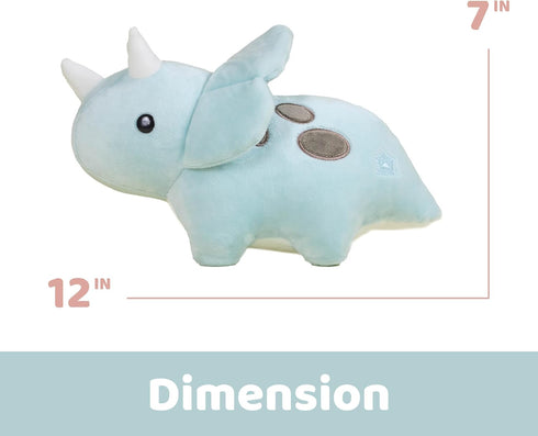 "Bellzi Triceratops Cute Stuffed Animal Plush Toy - Adorable Soft Dinosaur Plushies, Perfect Gift for Kids and Toddlers"