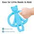 2 Pack 0-6 6-12 Baby Teething Toys for Months, Silicone Baby Bear Teether, Easy to Grip Teether for Babies Infants Boys