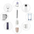 Leixterich Bottle Brush Long Handle Cup Cleaner Brush Sponge Bottle Scrubber Detachable Handle Portable Sponge Cleaning