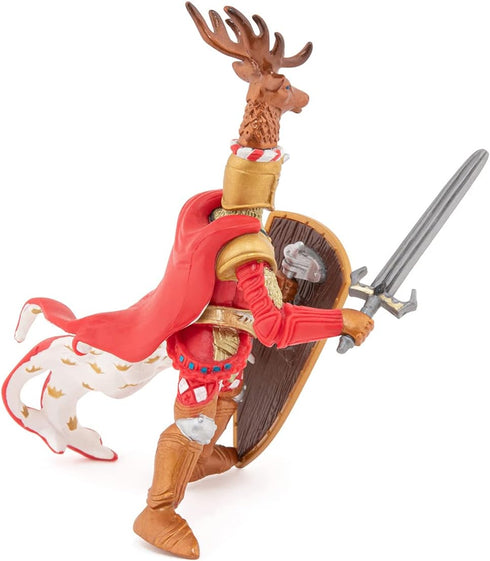 Papo The Medieval Era Figure, Knight Stag Red