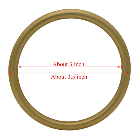 Aluminium Baby Sling Rings for Baby Carriers & Slings 3" Large Size Gold Color 1 Pair