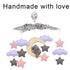 12 Baby Crib Mobile with Elephants, Clouds and Stars,Baby Mobile Musical Crib Mobile Music Box with Lullabies (Elephant