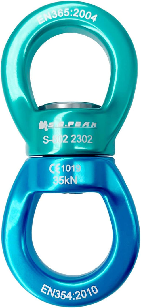 35kN Swing Swivel, CE Certified Safe 360° Rotational Device for Tree Swing, Aerial Dance, Rock Climbing, Hammock