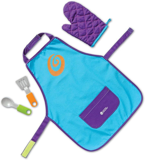 Learning Resources New Sprouts Chef Set, Toddler Play Kitchen Set, 4 Pieces, Ages 2+