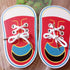 2 pcs Wooden Lacing Shoe Toy, Learn to Tie Laces, Educational Threading Motor Skills Toy
