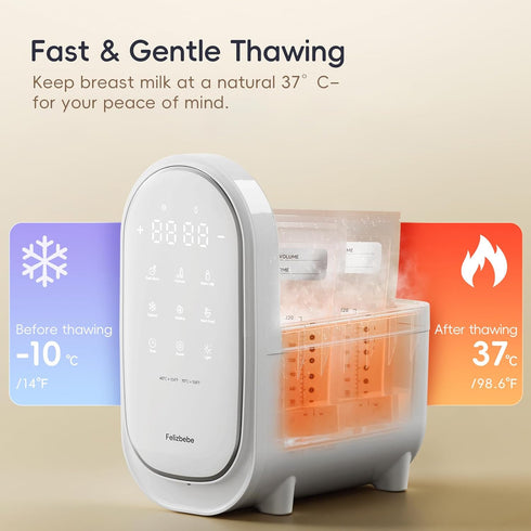 11-in-1 Bottle Warmer for Breastmilk, Double Bottle Warmer Large Touchscreen with Night Light, Detachable for Easy