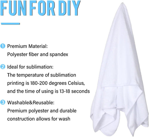 2-Piece (30 40 Inch) Macarrie Sublimation Blanket - Baby Swaddle & Receiving Blanket - Fuzzy, DIY Backdrop x