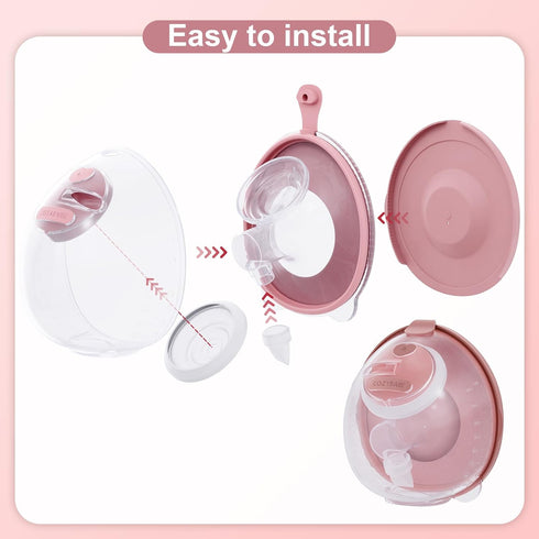 CozyBabe 2pcs 24mm Set S1/S2/S9 S1/S2/S9 Double-Sealed Collector+Flange Compatible with Spectra Breast Pump