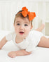 jollybows 40pcs Baby Girls Grosgrain Ribbon Hair Bows - 4" Elastic Hair Band Accessories for Infants Newborn