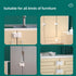 Cabinet Lock for Children - Safety Lock for Cabinets, Drawers, Refrigerators, Windows, Easy to Install (5 Flat Lock + 5