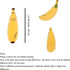 Banana Plush Pillow, Stuffed Banana Plushie Cute Fruit Toy for Kids, 13.7 inch