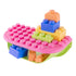 UNiPLAY Building Blocks Daycare Play Shelf - 11 Piece Set, Sensory Toys Storage Bin for Teething Baby, Pink