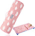 Toddler Nap Mat with Removable Pillow and Blanket, Lightweight Portable Sleeping Bag for Kids, Pink Cloud 52" x 23"