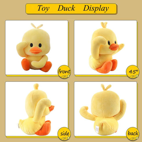AIXINI 11.8inch Plush Duck Stuffed Animal, Soft Yellow Duckling Duckie, Funny Cuddly Gifts