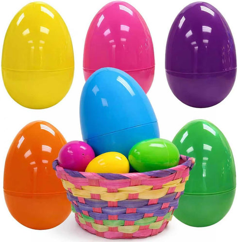 GiftExpress 6 Inch Easter Eggs - 6 Piece Extra Large 6" x