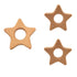 Lovely Cartoon Wood Star Teether Pure Natural Animal Shape Beech Wooden Handmade Pattern DIY Jewelry Making Necklace Pendant (10pcs)