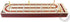 Continuous Cribbage Board with Alphabet e Shape Inlaid in Maple and Bloodwood, 12.4" - 3 Tracks, Storage Drawer for