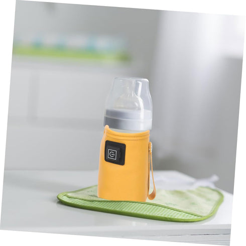 Portable USB Bottle Warmer with Temperature Modes Travel Milk Bottle Heating Sleeve for Intelligent Heat Preservation