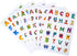 664 Pcs Cute Alphabet Letter Stickers - 24 Sheets Colorful Animals Art Paper for Preschool Kids, Scrapbook, Party