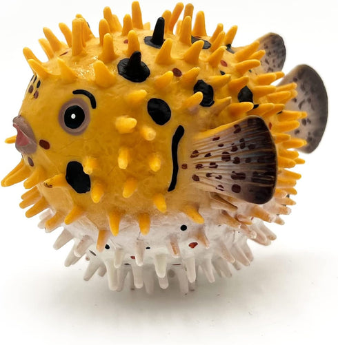 Gemini&Genius Pufferfish Toy - Realistic Blowfish Action Figure, Educational Gift, Bath Toy for Kids