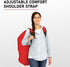 33 18 18 KiddiGo Car Seat Travel Bag for Airplane, Red, H x W x D, Fits Most Standard Convertible, Booster & Infant Car
