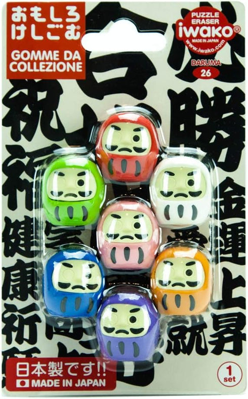 Iwako Japanese Daruma Eraser Set (38319)