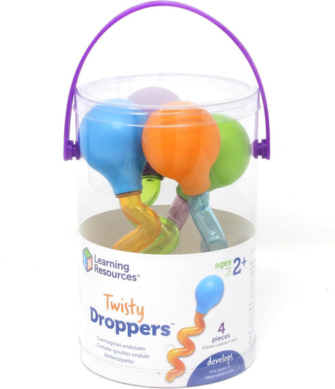 Set 4, 2+ Learning Resources Twisty Droppers, Fine Motor Toy, Science Exploration, Water Dropper, Water Toys for Kids